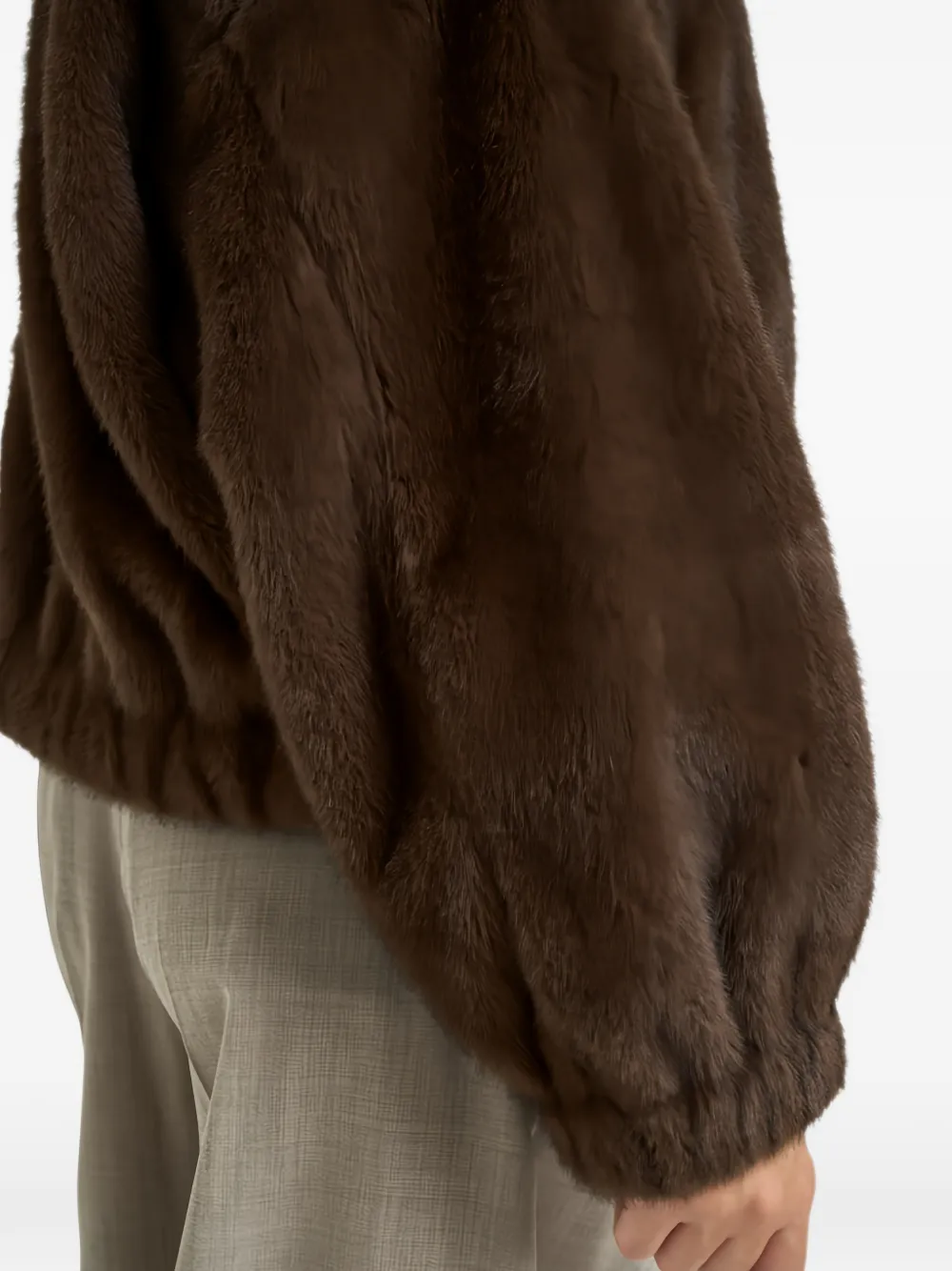Weekend Max Mara Jack van imitatiebont met elastische afwerking Bruin