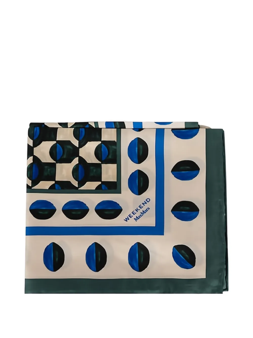 Weekend Max Mara Wkaonesto geometric-print scarf - Toni neutri