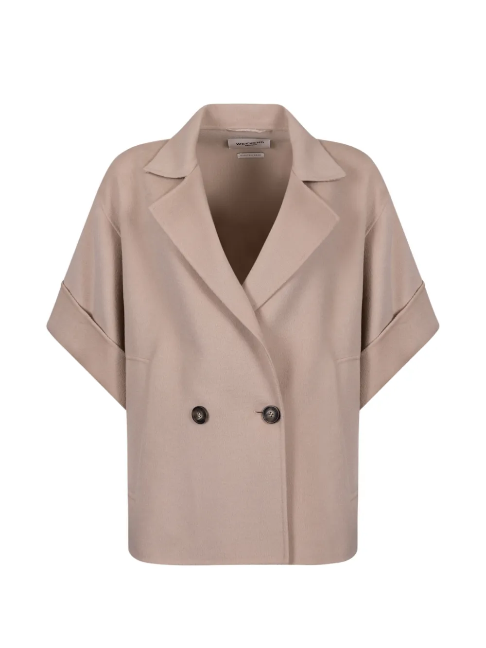 Weekend Max Mara double-breasted short-sleeve coat - Neutrals
