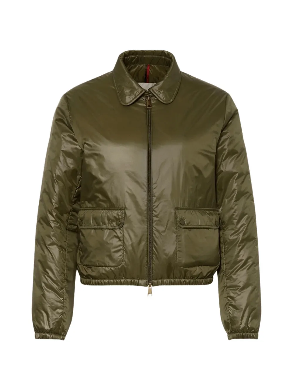 Moncler Lanset Shell Down Jacket In Green