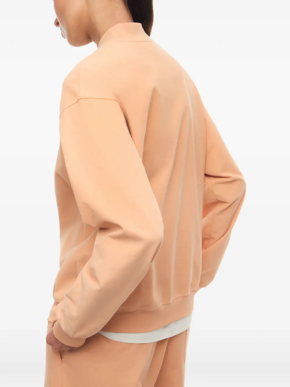 12 STOREEZ Breakfast Club sweater met drukknoop Oranje