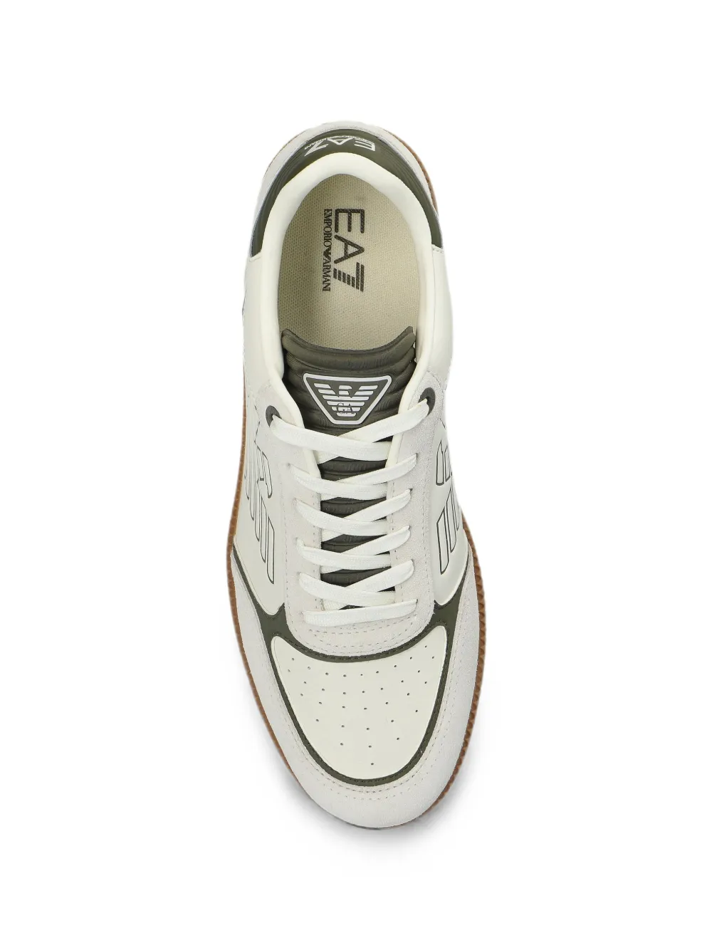 Ea7 Emporio Armani logo-print panelled sneakers Wit