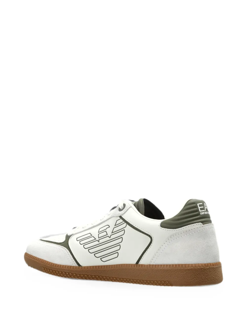 Ea7 Emporio Armani logo-print panelled sneakers Wit