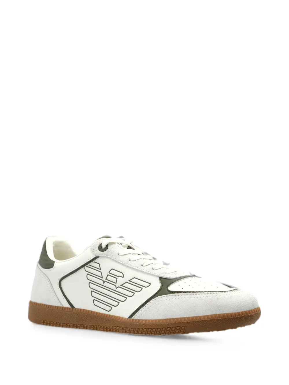 Ea7 Emporio Armani logo-print panelled sneakers Wit