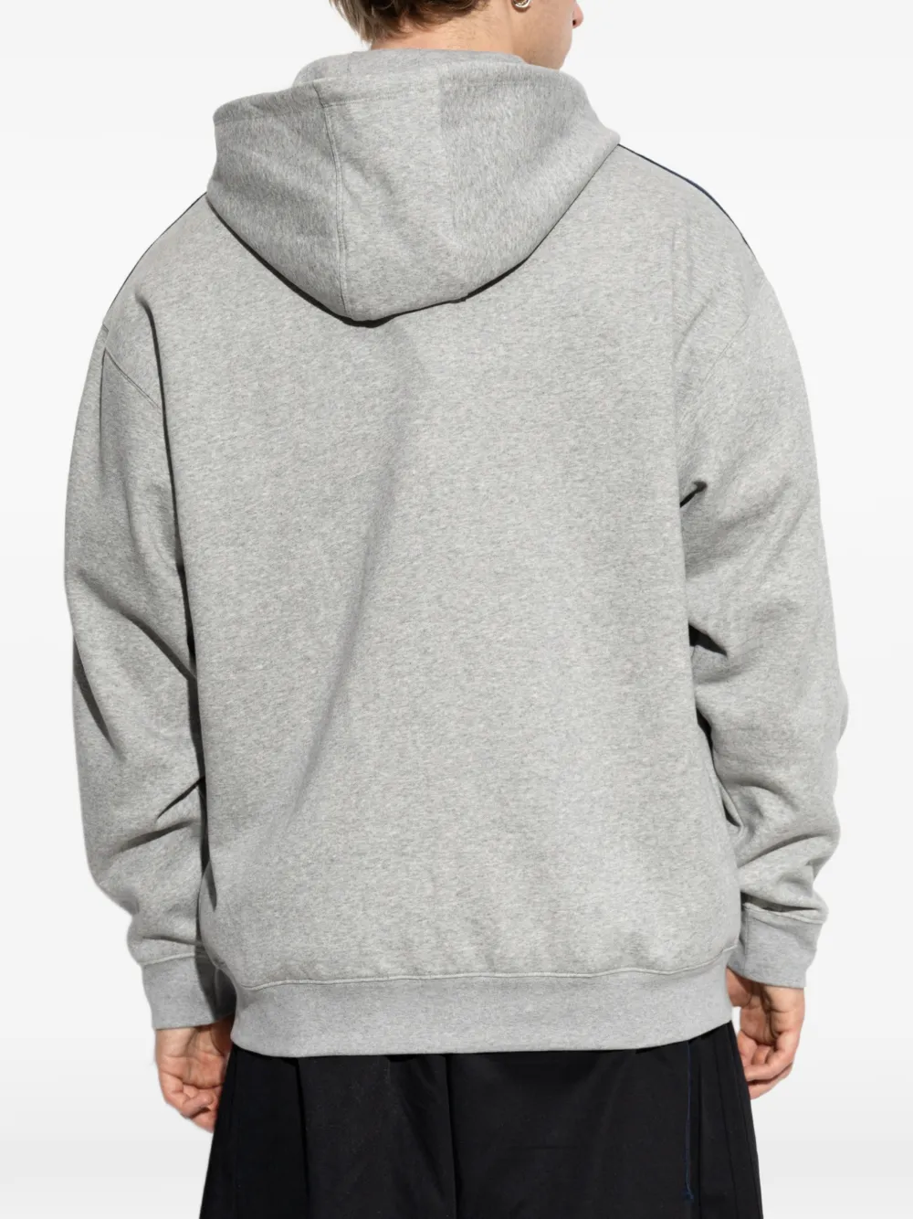 adidas 3-Stripes hoodie met rits Grijs