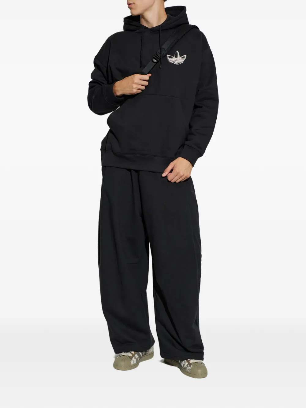 adidas Hoodie met print Zwart