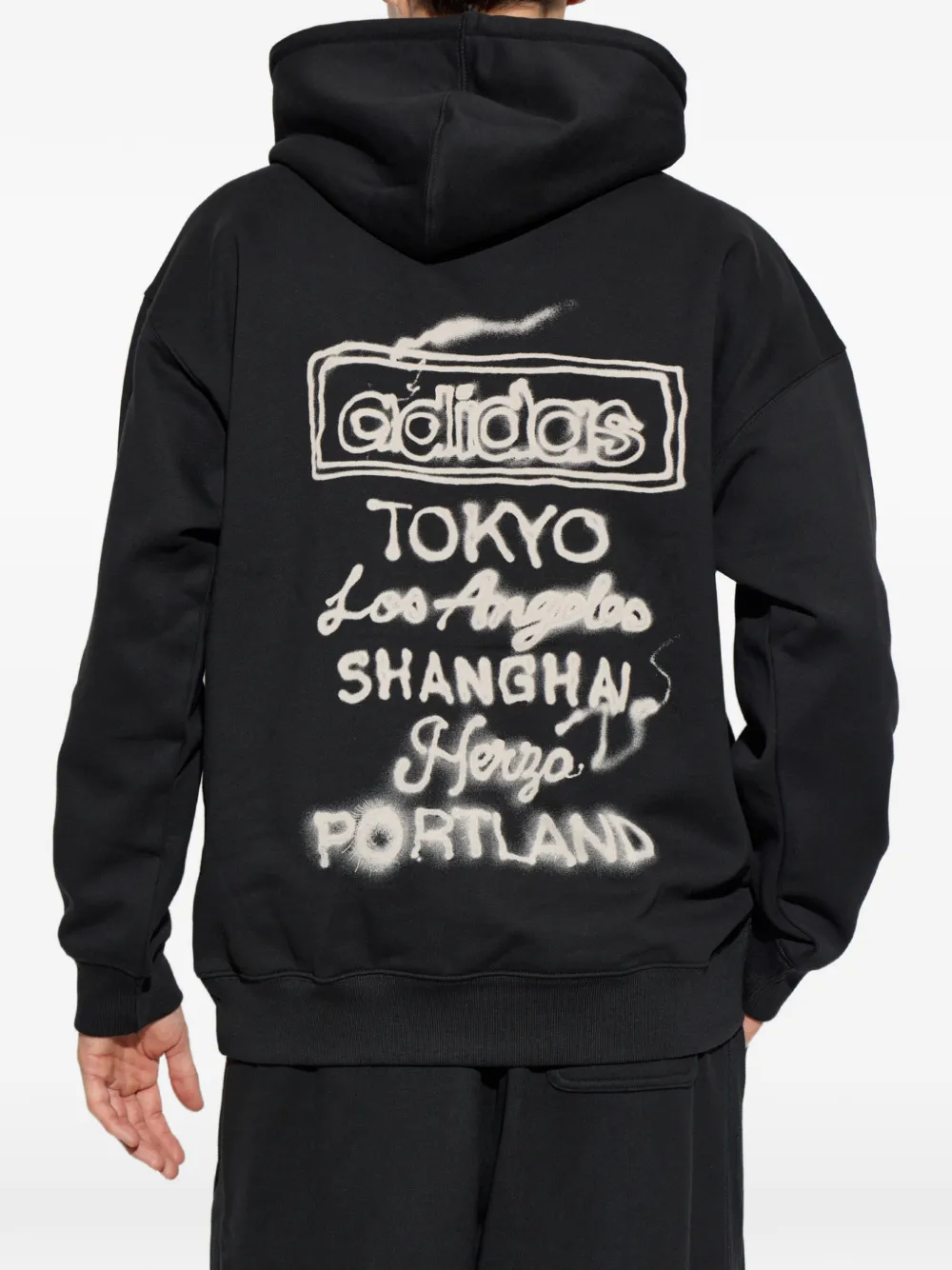 adidas Hoodie met print Zwart