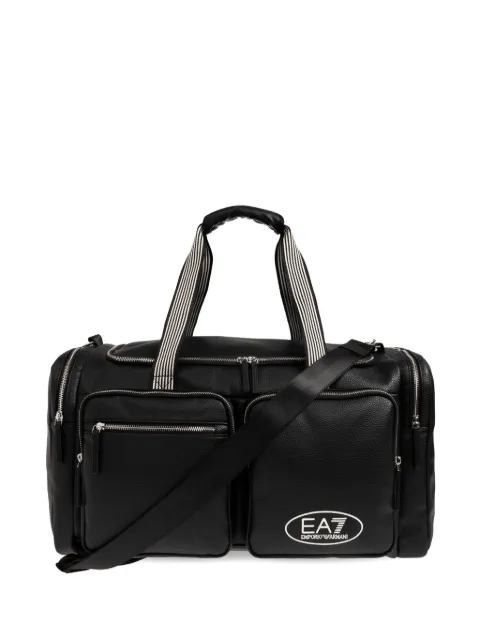 Ea7 Emporio Armani pebbled-texture holdall
