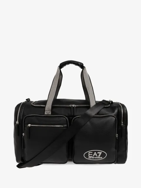 Ea7 Emporio Armani bolsa de viaje con diseño texturizado