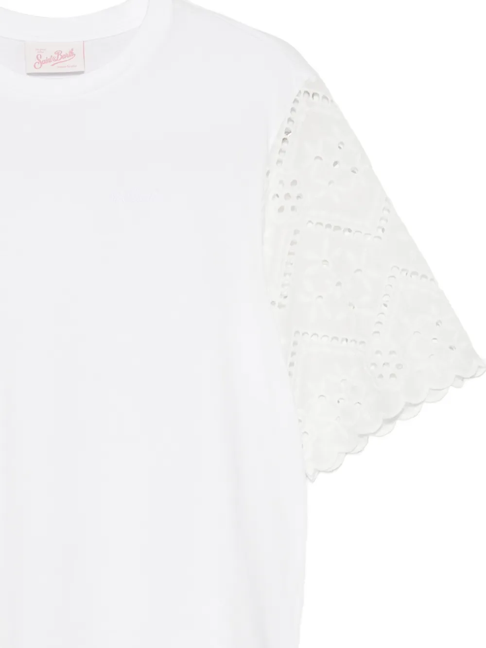 MC2 Saint Barth Maisa broderie anglaise T-shirt Wit