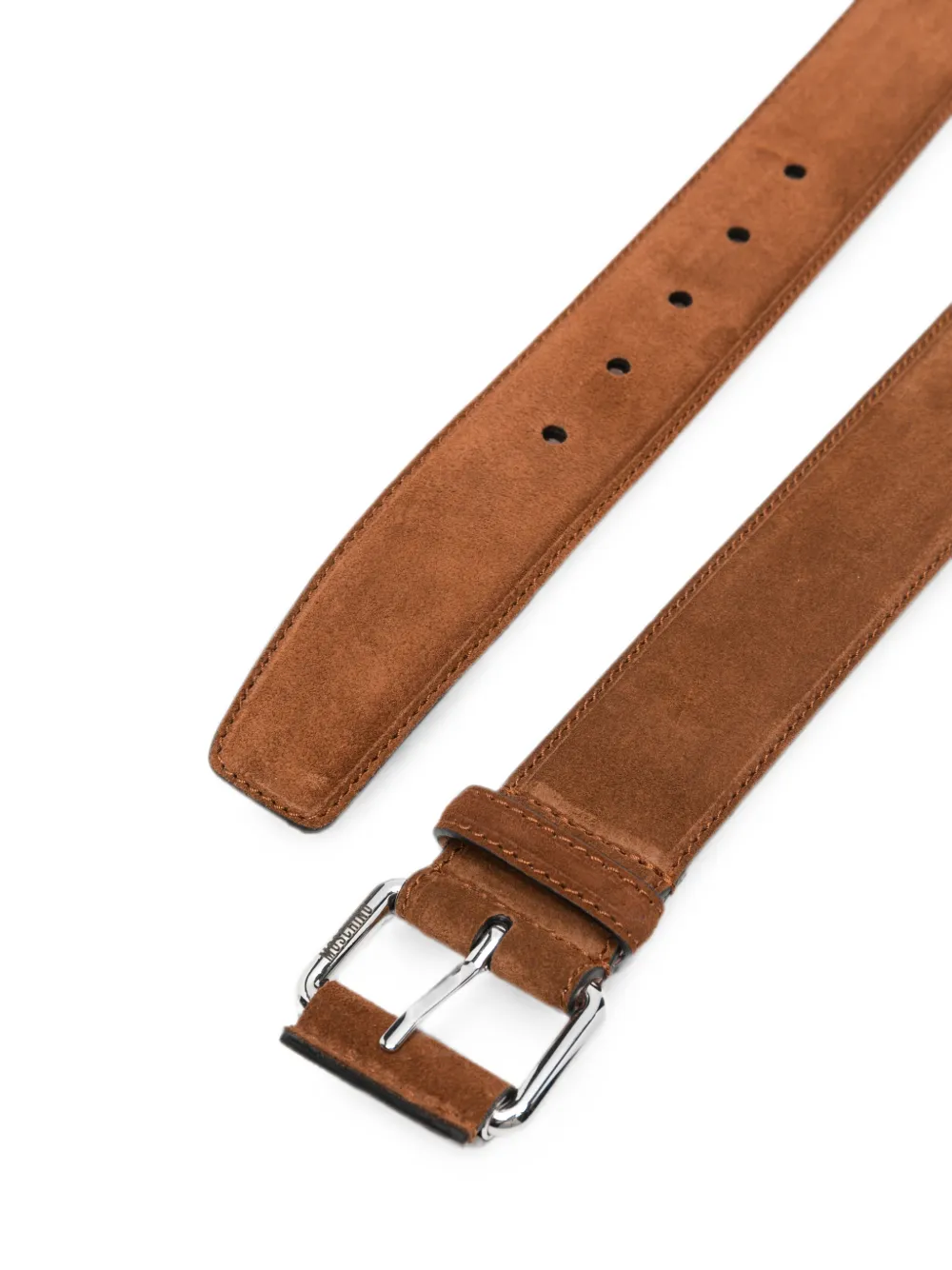 Moschino Riem met gegraveerd logo Bruin