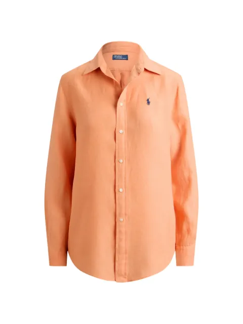 Polo Ralph Lauren logo-embroidered linen shirt