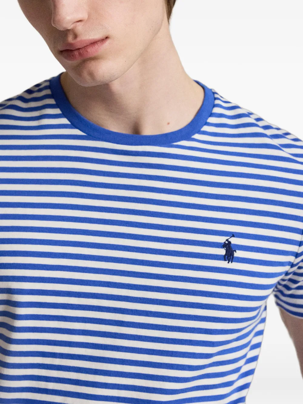 Polo Ralph Lauren Gestreept jersey T-shirt Blauw