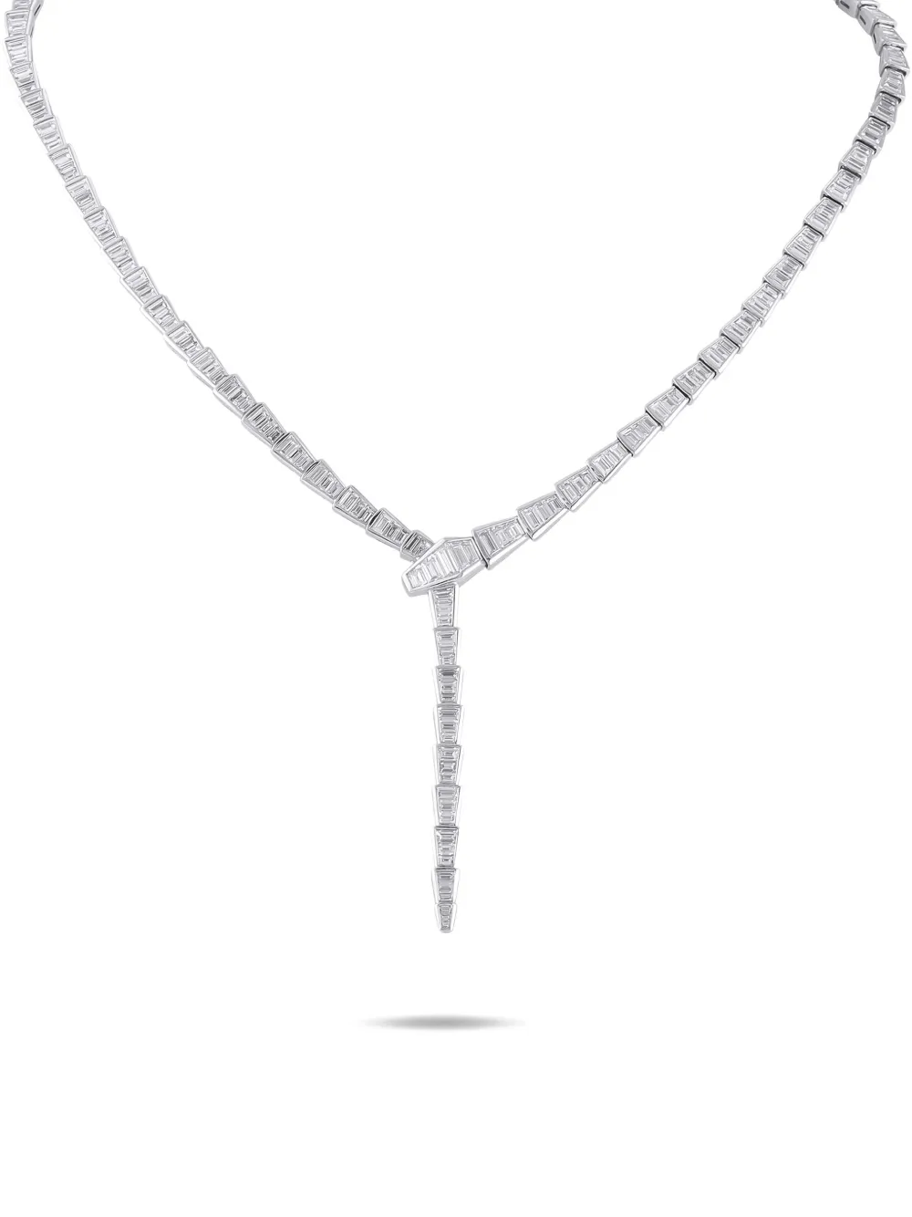 Bvlgari Pre-Owned Serpenti diamond necklace - Argento