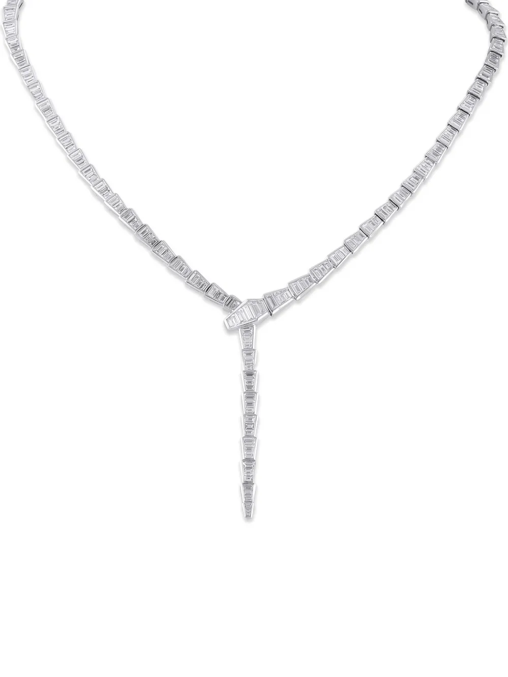 Bvlgari Pre-Owned Serpenti diamond necklace - Argento