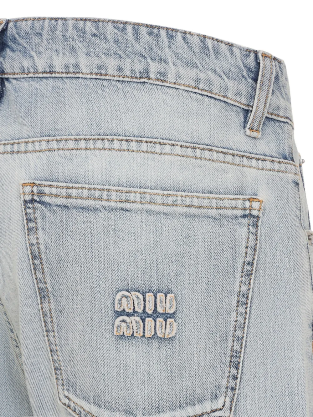 Miu Straight jeans Blauw