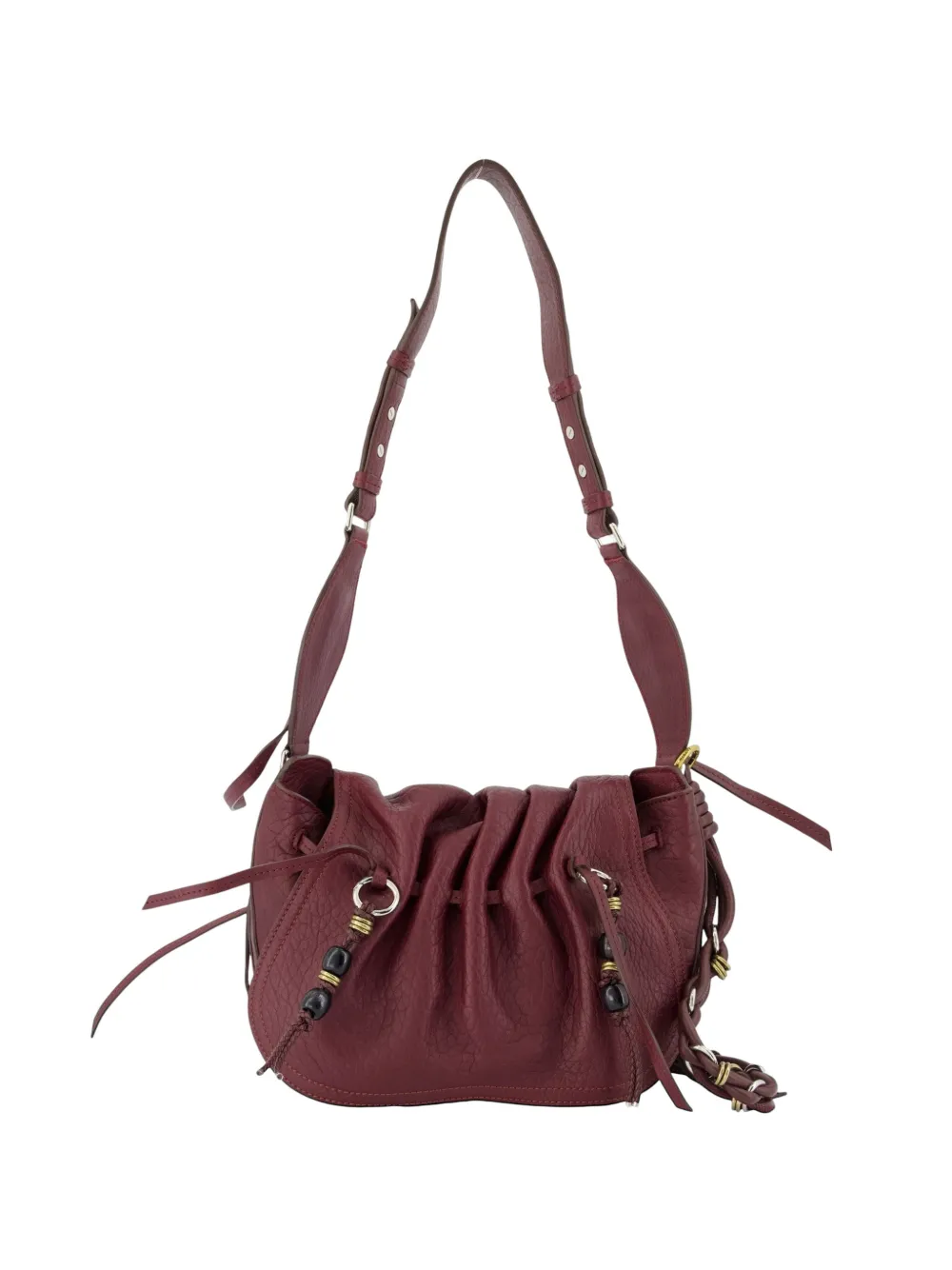 ISABEL MARANT Bolton leather shoulder bag - Rosso