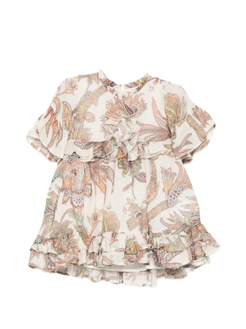 ETRO KIDS paisley-print ruffled dress