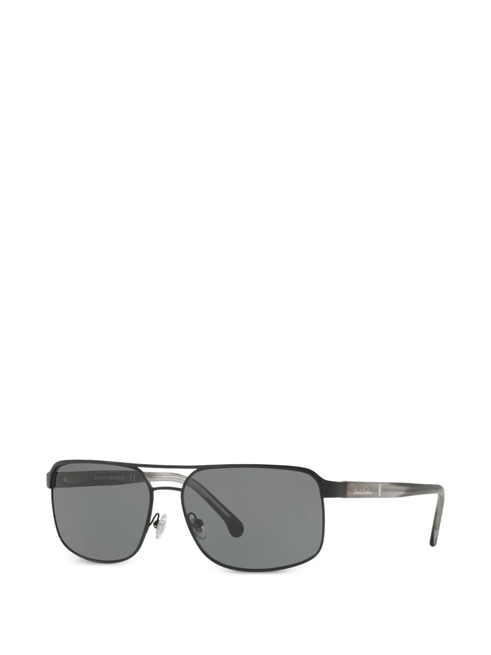 Brooks Brothers pilot-frame metal sunglasses