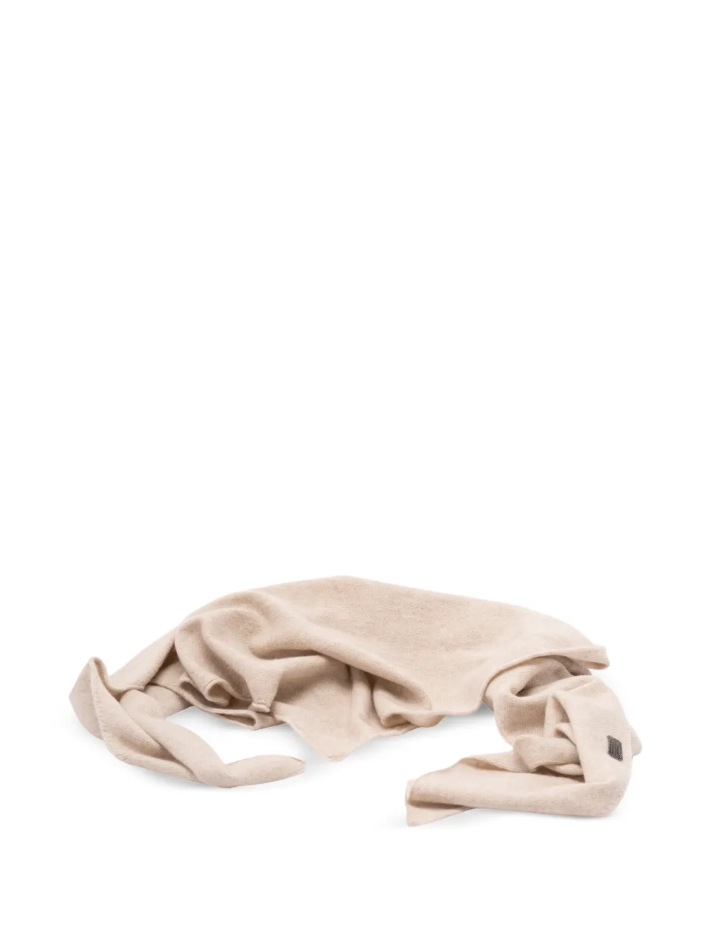 Brunello Cucinelli Kasjmier sjaal met monili kralen Beige