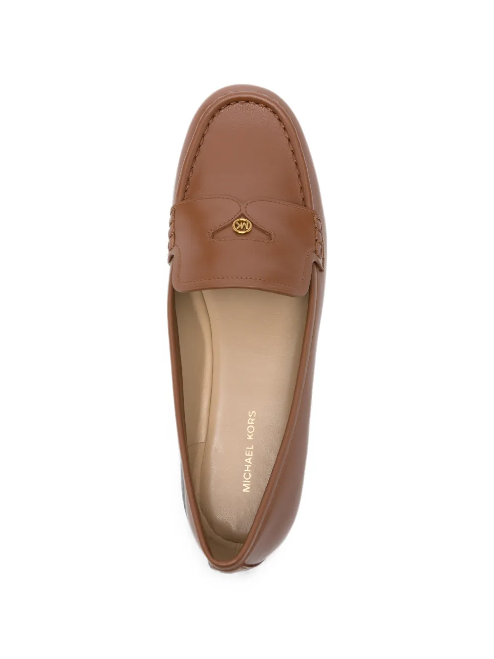 Michael Kors Jennings logo-plaque leather loafers Bruin
