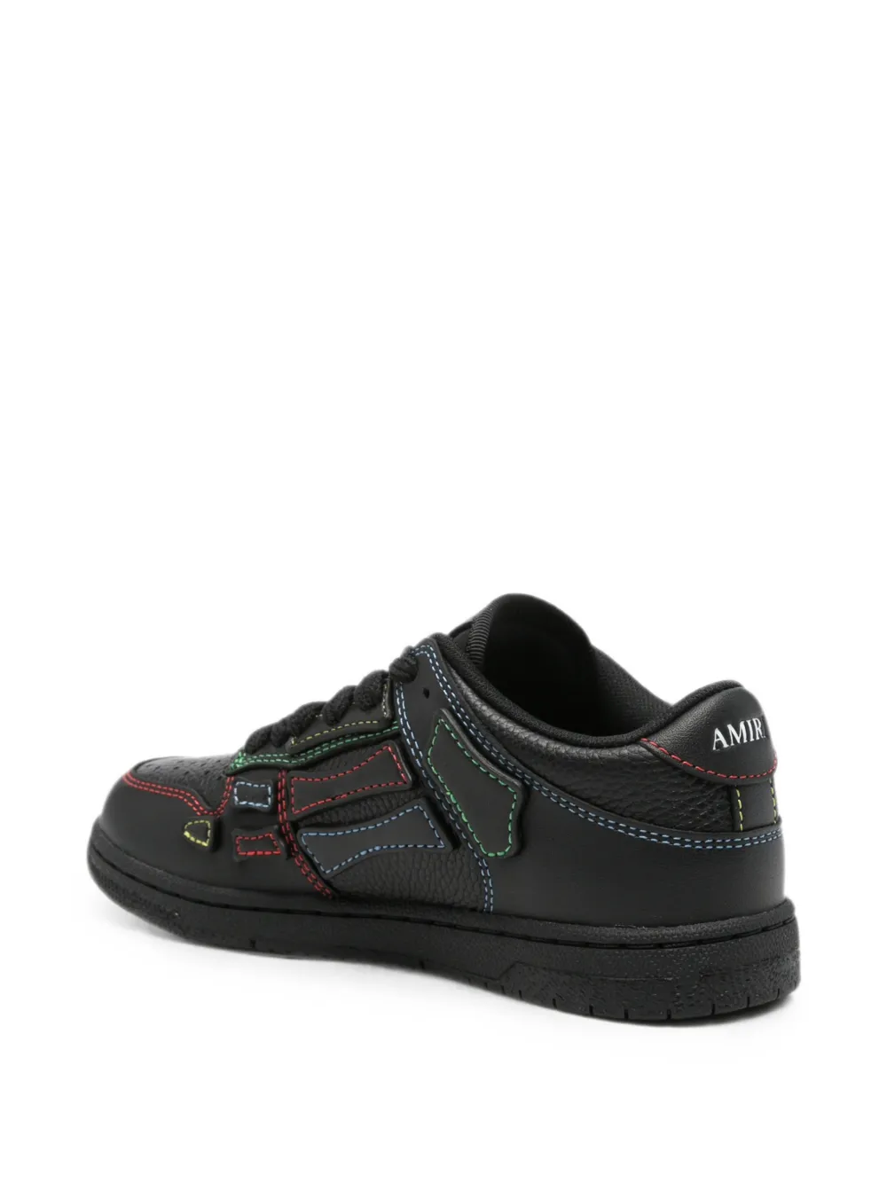 AMIRI contrast-stitched perforated sneakers Zwart