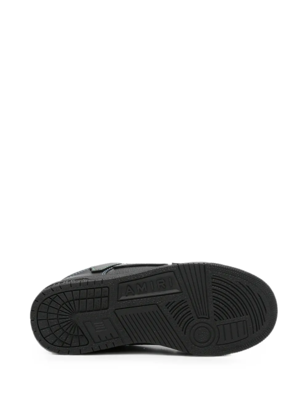AMIRI contrast-stitched perforated sneakers Zwart
