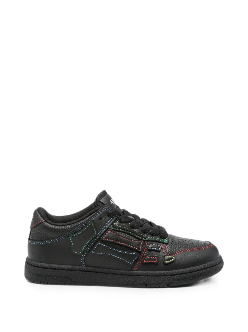 AMIRI contrast-stitched perforated sneakers Zwart