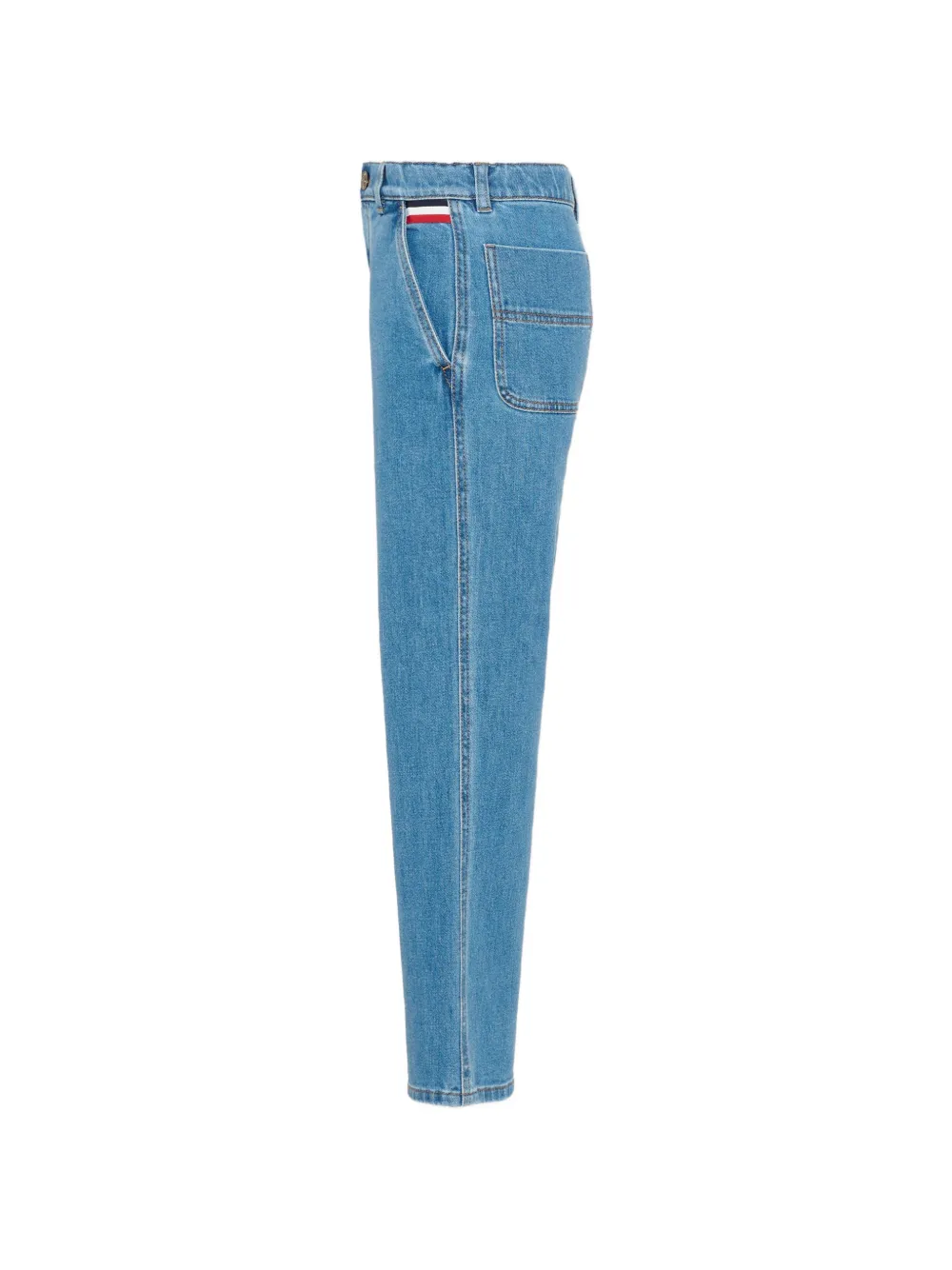Moncler Enfant Jeans met logopatch Blauw