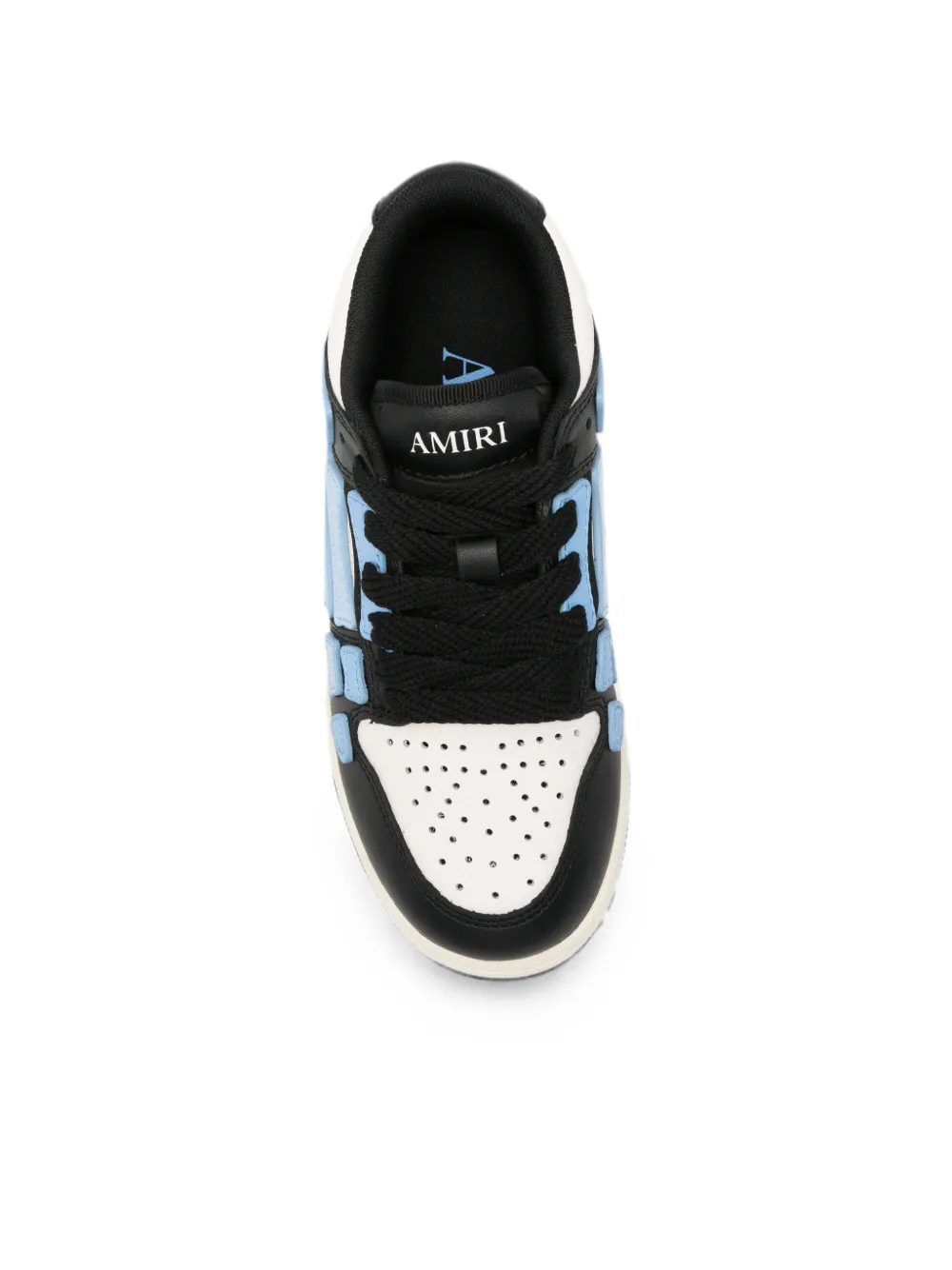 AMIRI KIDS Skel Top leather sneakers Zwart