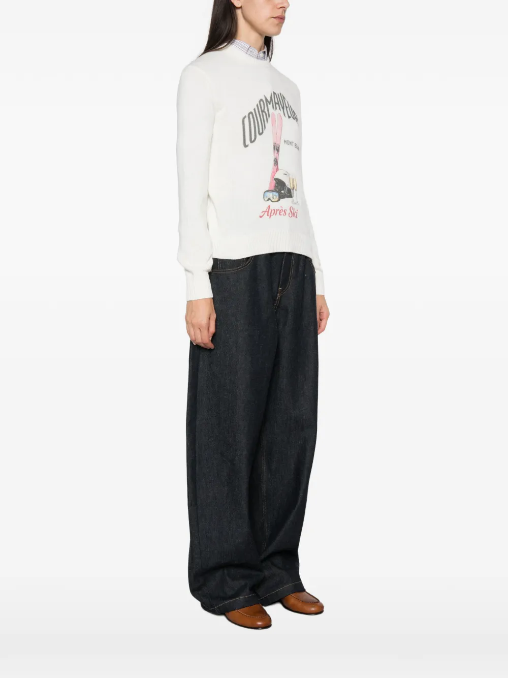 MC2 Saint Barth graphic-print sweater Beige