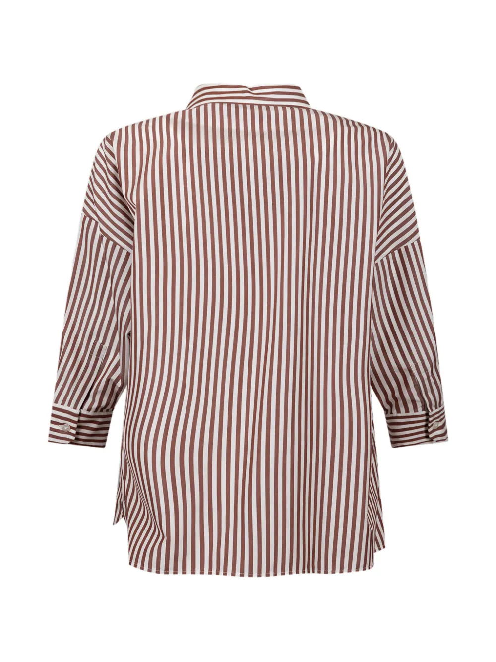 Weekend Max Mara Gestreept katoenen blouse Bruin