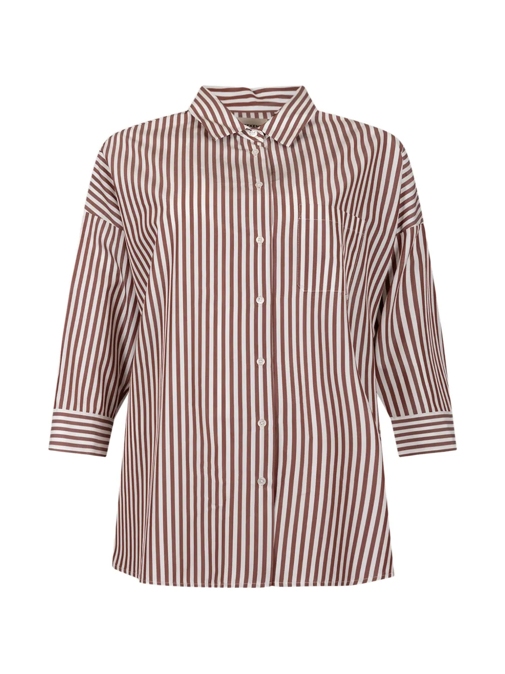 Weekend Max Mara striped cotton shirt - Marrone