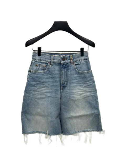 Chloé frayed faded shorts
