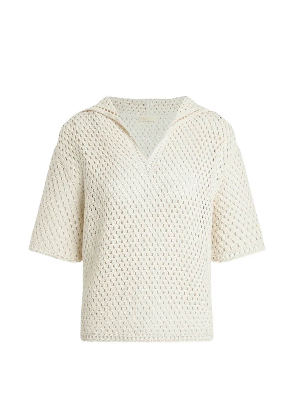 12 STOREEZ Meadow crochet-knit T-shirt