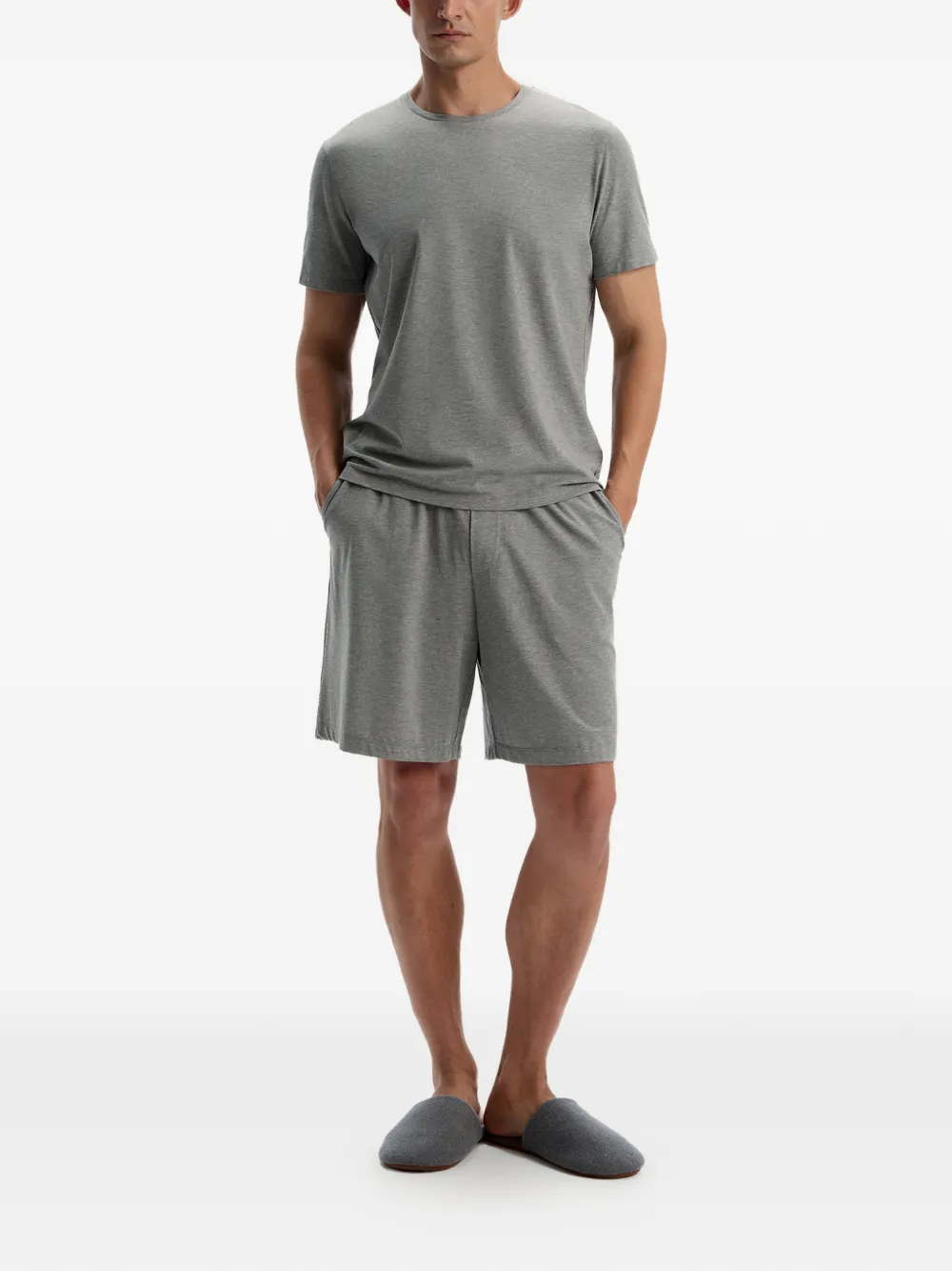12 STOREEZ Home shorts met trekkoord Grijs