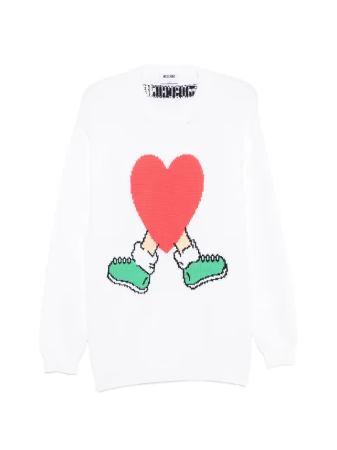 Moschino heart-embellishment sweater