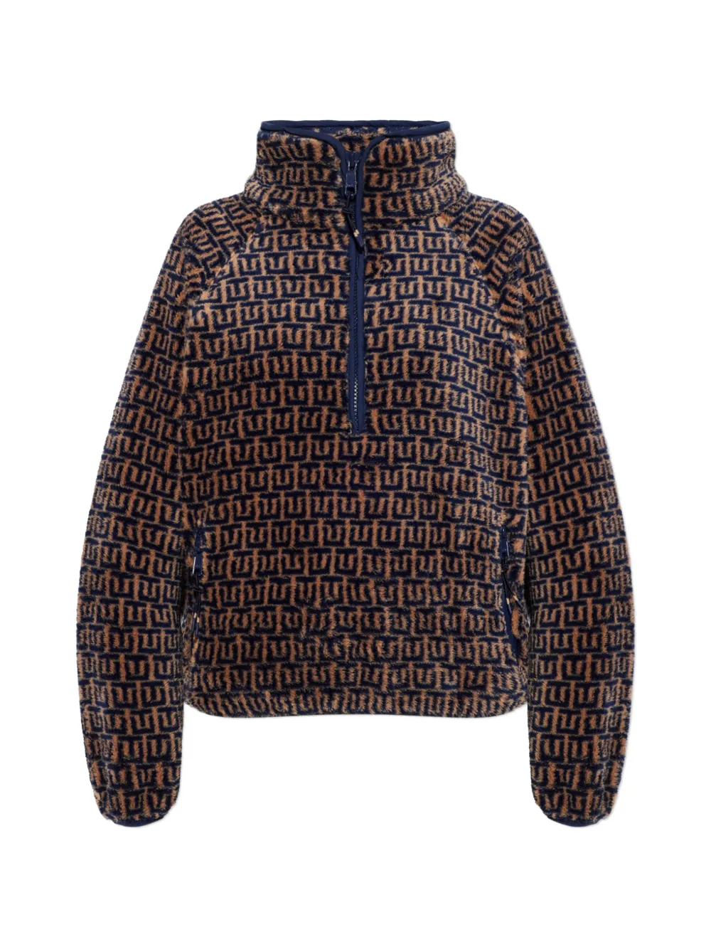 The Upside Castilla TU print half-zip sweatshirt - Braun