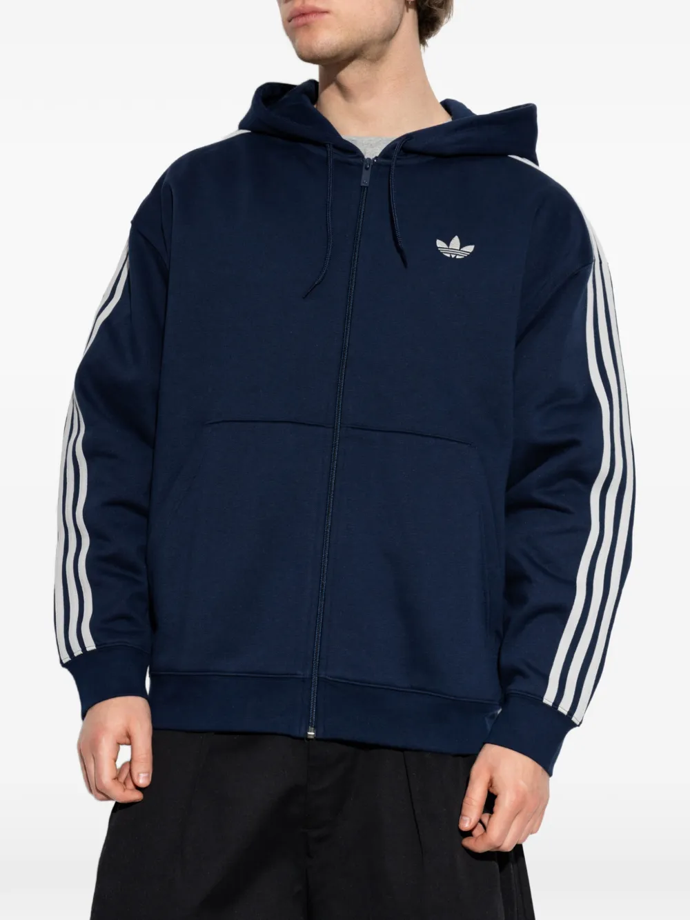 adidas Hoodie met geborduurd logo Blauw