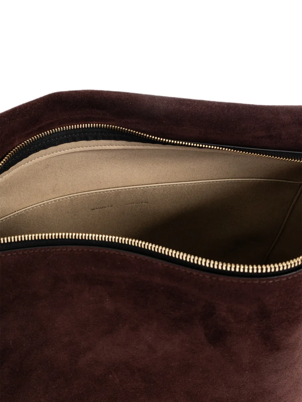 Wandler Penelope suède shopper Bruin