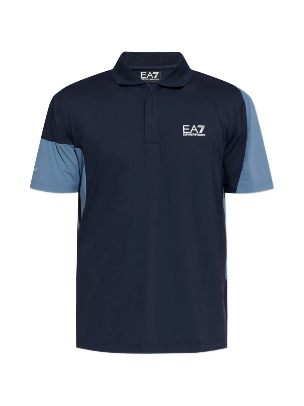 Ea7 Emporio Armani Poloshirt mit Logo-Print - Blau
