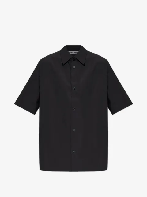 Alexander Wang perforated-logo short-sleeve shirt