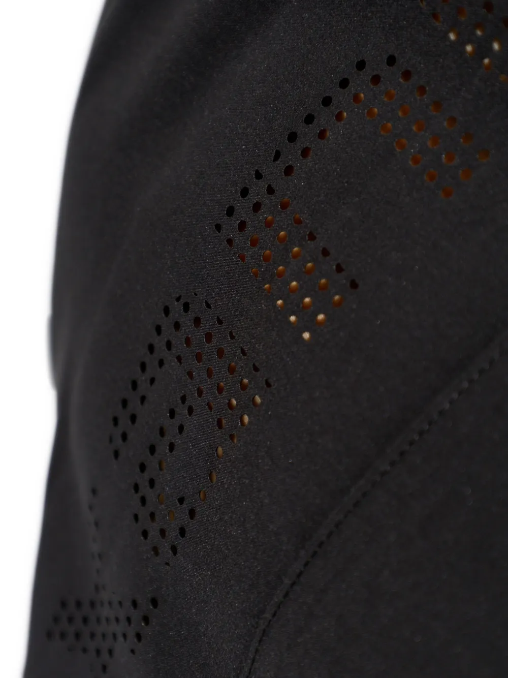 Alexander Wang Perforated Logo Short Sleeve Shirt in Black, view 5