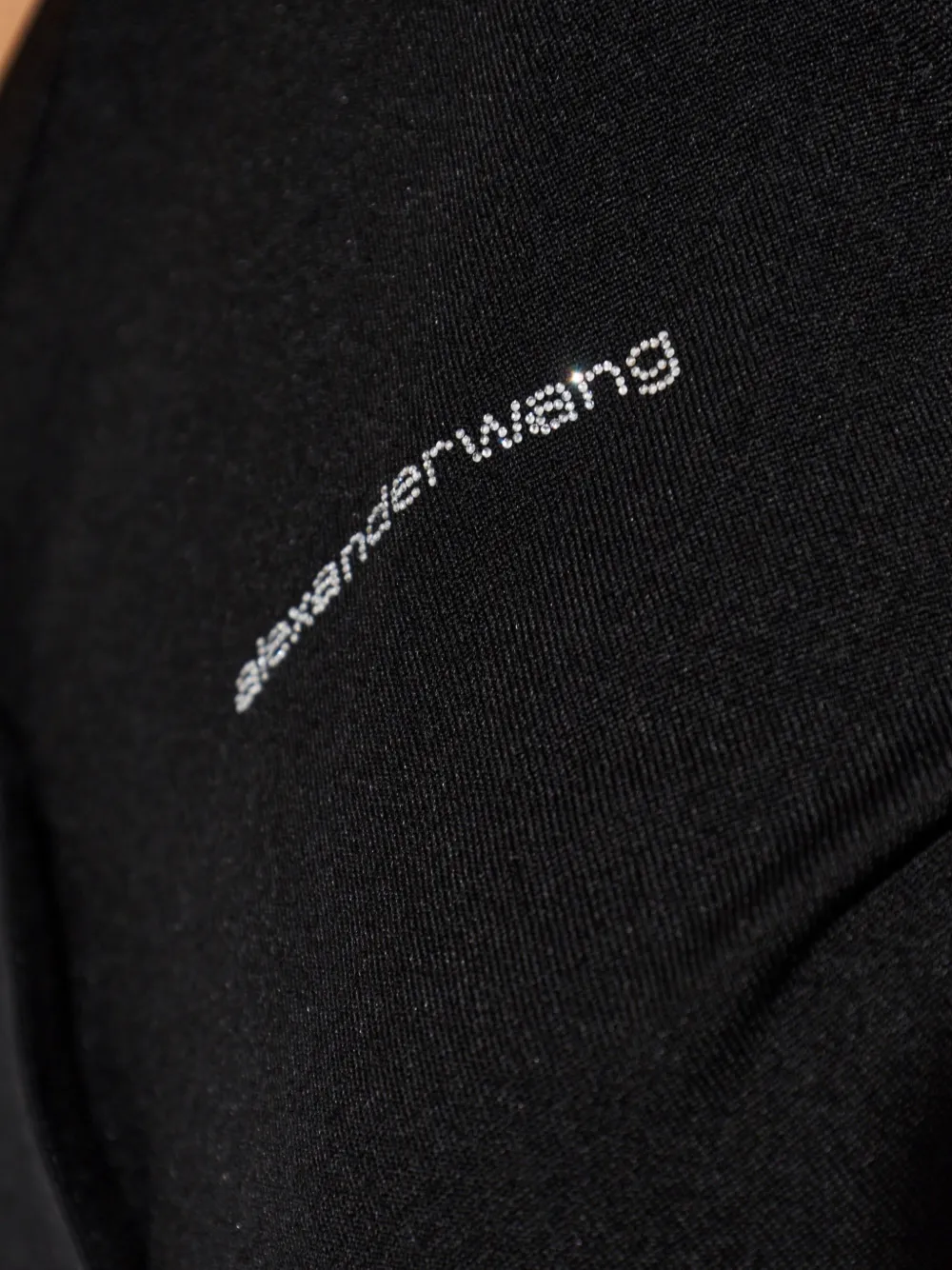 Alexander Wang Vest verfraaid met kristallen logo Zwart