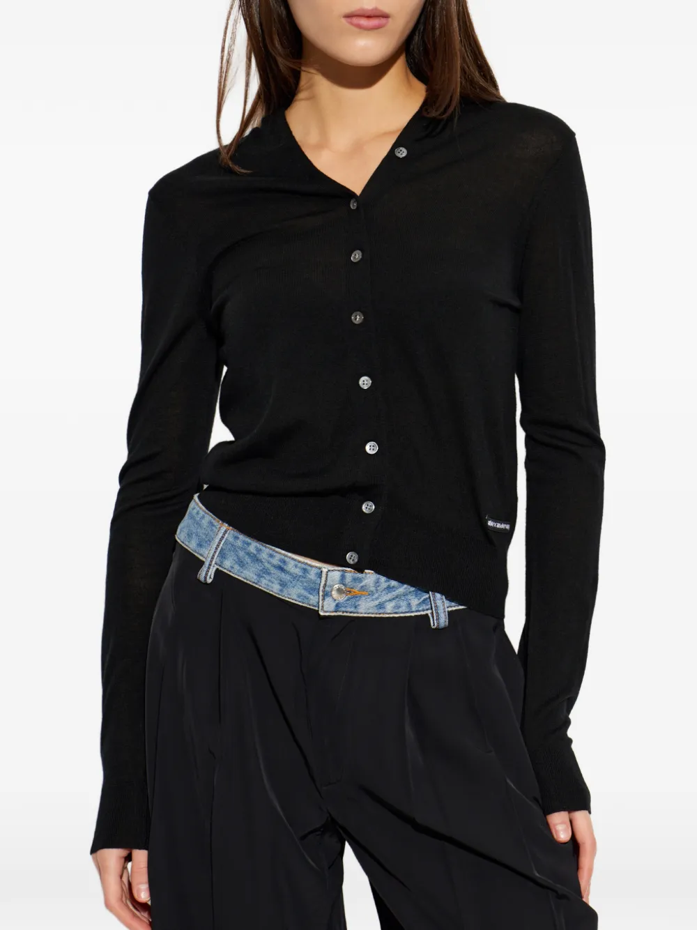 Alexander Wang Button-up vest Zwart