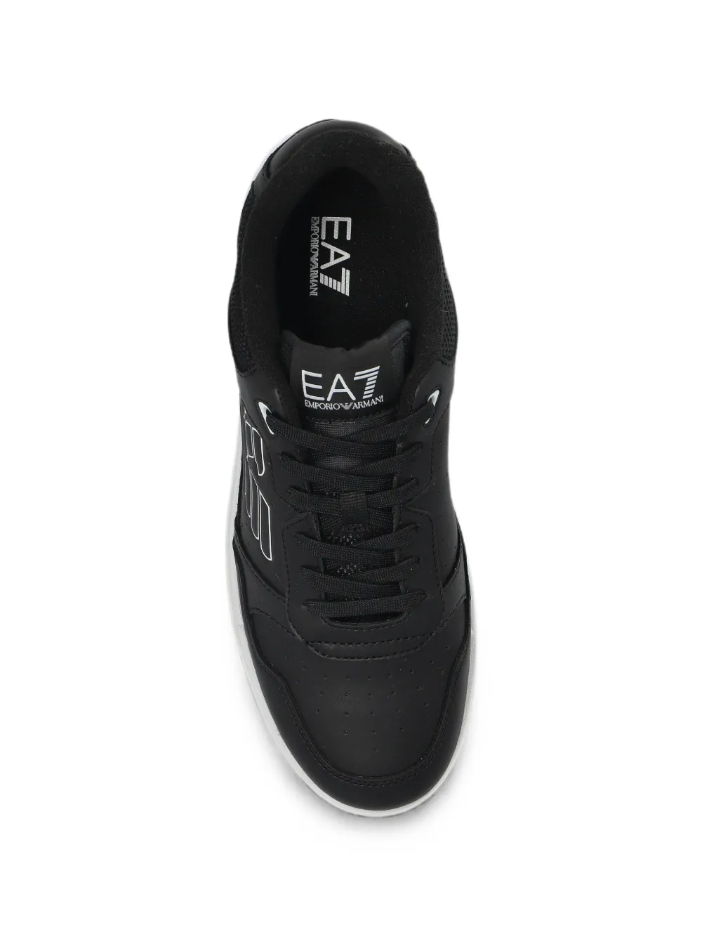 Ea7 Emporio Armani logo-print panelled sneakers Zwart