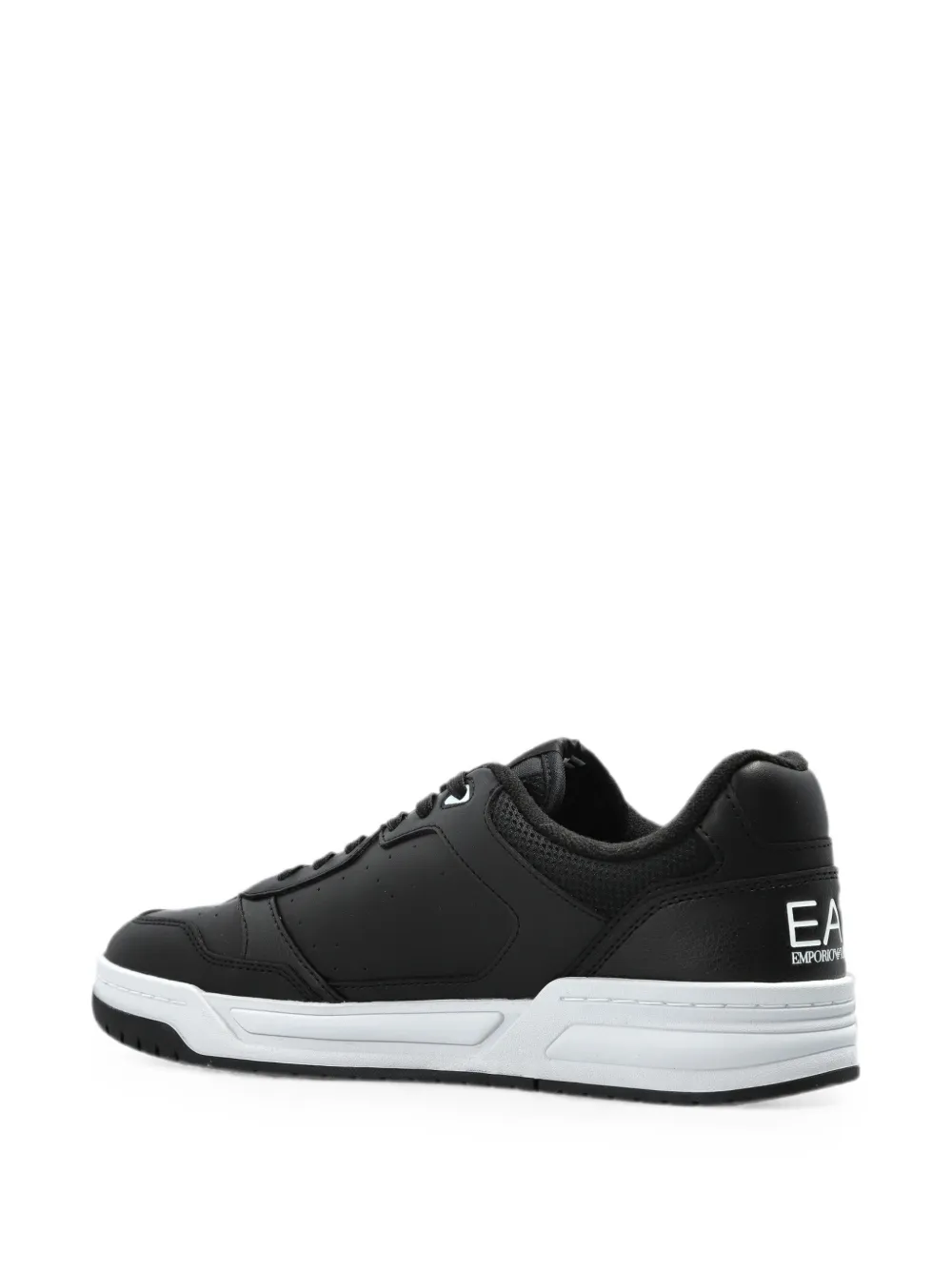 Ea7 Emporio Armani logo-print panelled sneakers Zwart