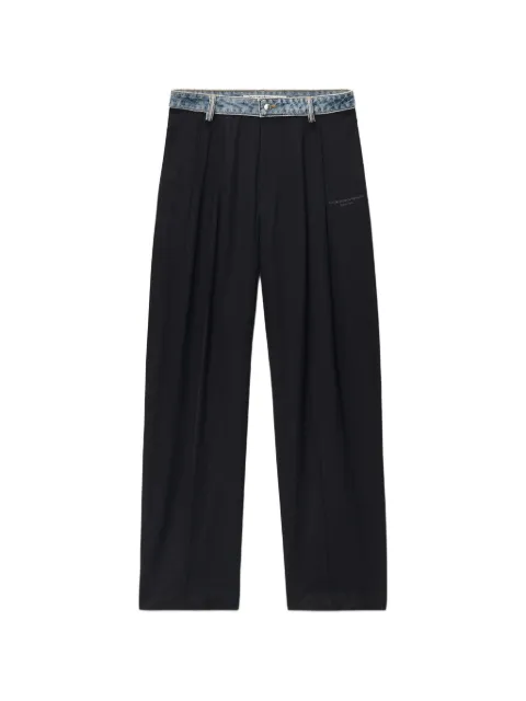Alexander Wang pantalon plissé à taille en jean