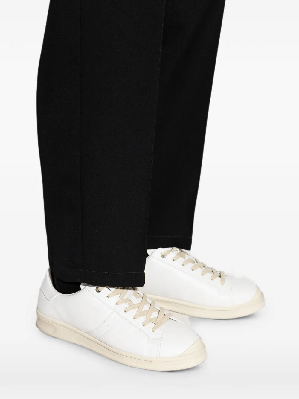 Jil Sander leather sneakers Wit