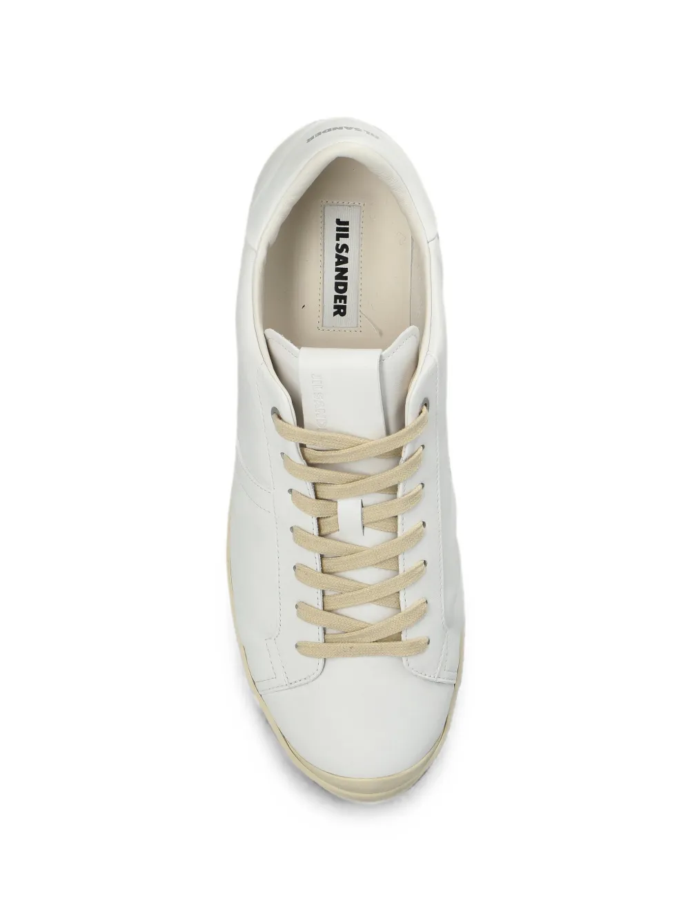 Jil Sander leather sneakers Wit